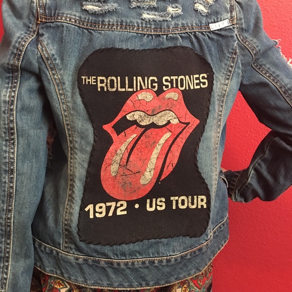 rolling stones patch jacket